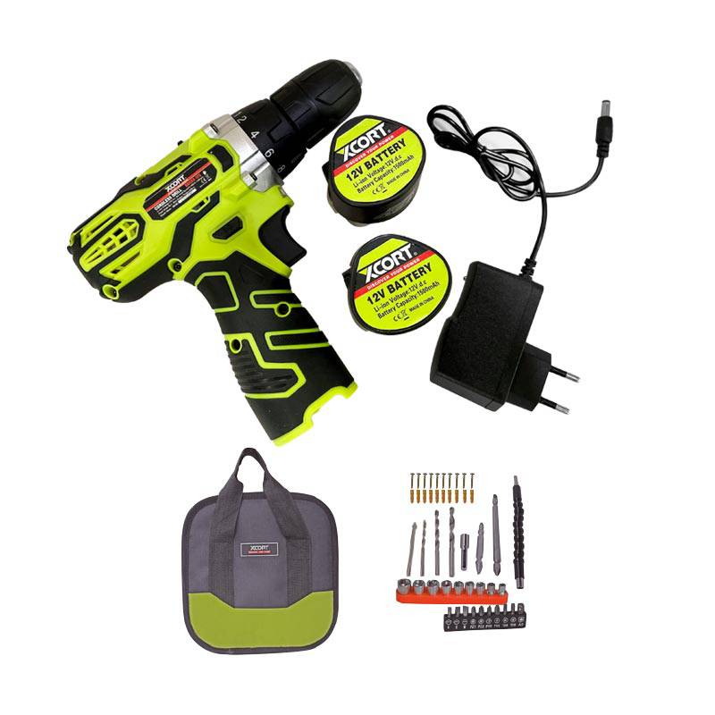 SET TALADRO XDC08-12S INALÁMBRICO CON CARGADOR Y BATERIA 12V - 2