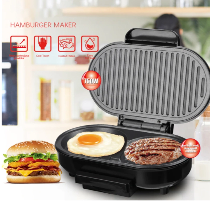MÁQUINA HAMBURGUESAS CAPACIDAD 2 - 3