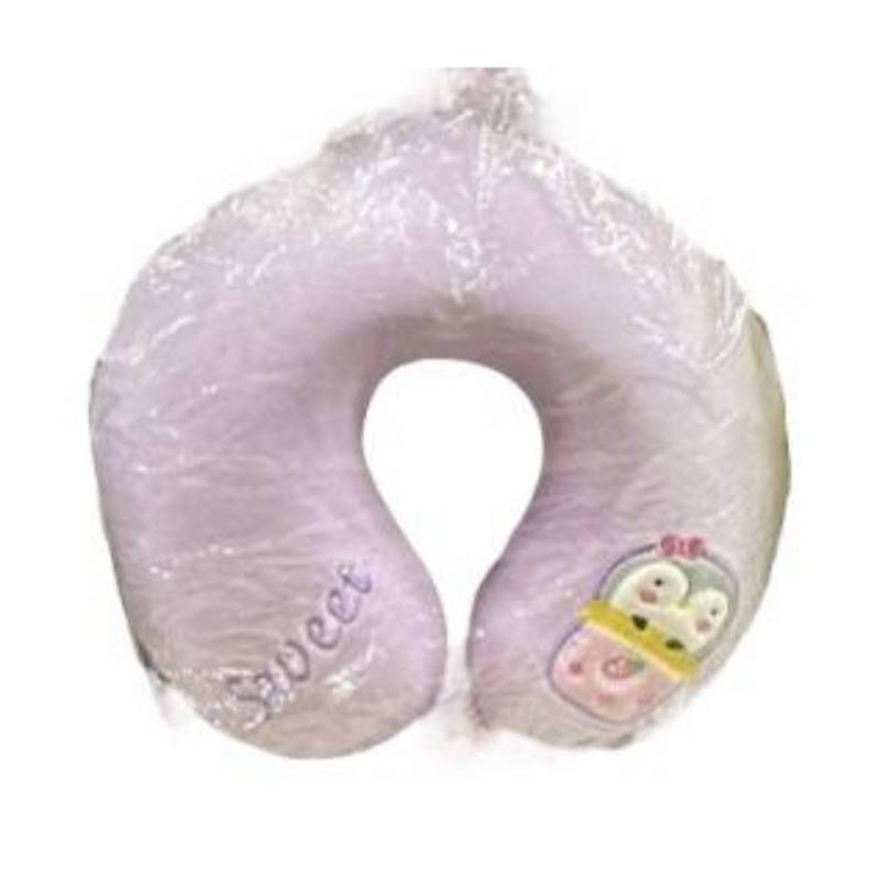 ALMOHADA COJIN CUELLO CERVICAL DE VIAJE EN AUTO - LILA - 1