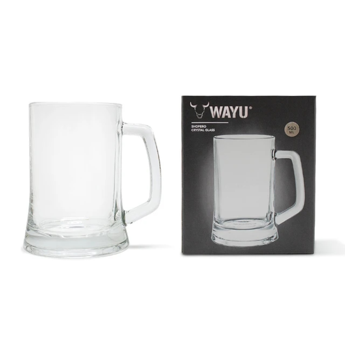 VASO SHOPERO 500 ML DE VIDRIO WAYU - 1