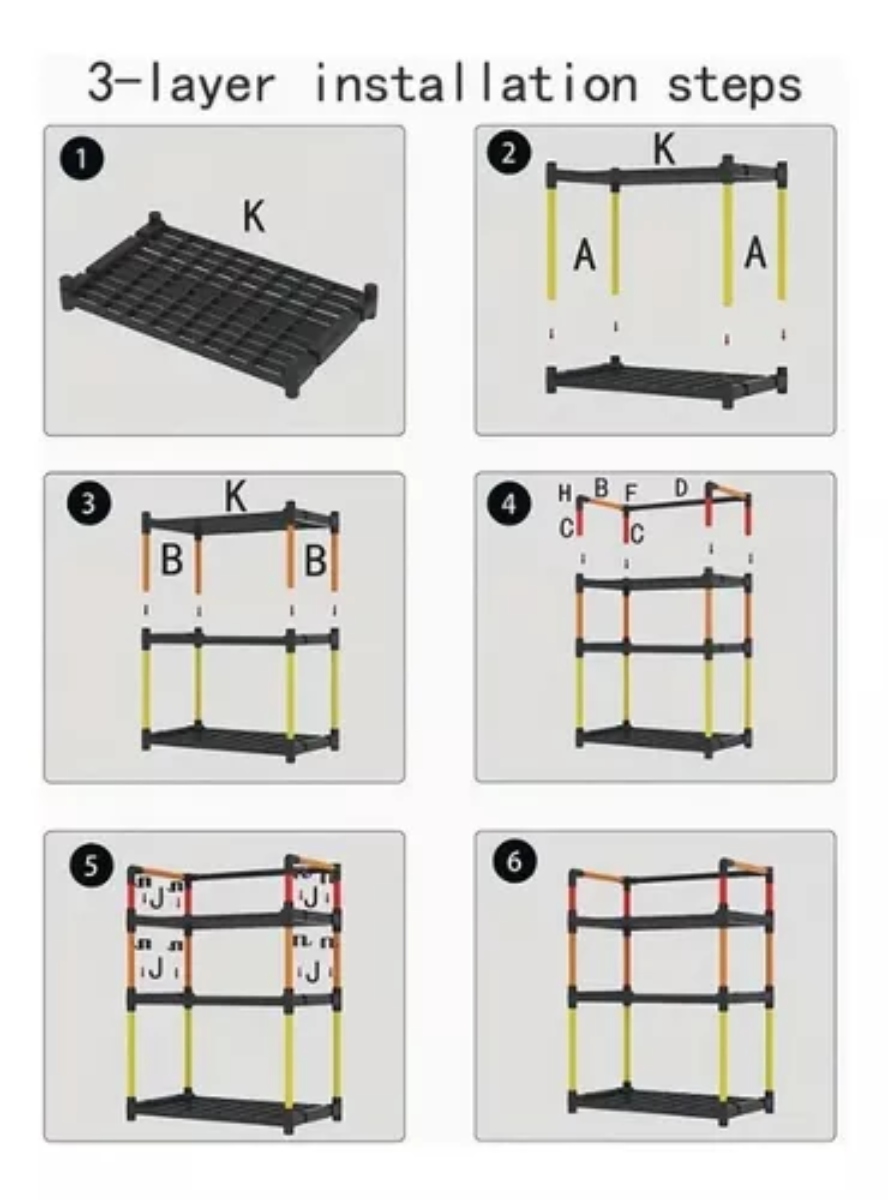 ORGANIZADOR RACK COCINA 3 NIVELES ESPECIAS MULTIFUNCIONAL - 4