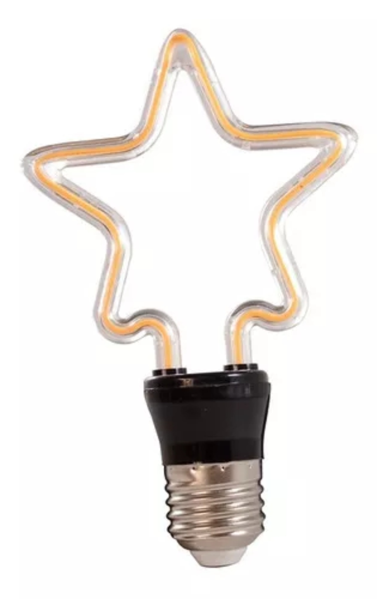 AMPOLLETA LED FIGURAS VINTAGE LAMPARA DECORACION ESTRELLA - 1