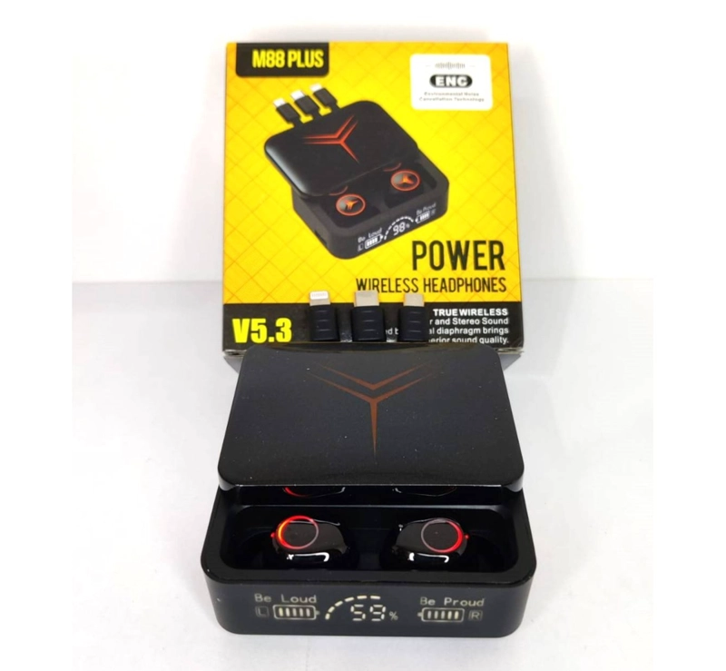 AUDÍFONOS OEM M88 PLUS BLUETOOTH MICRÓFONO - 2