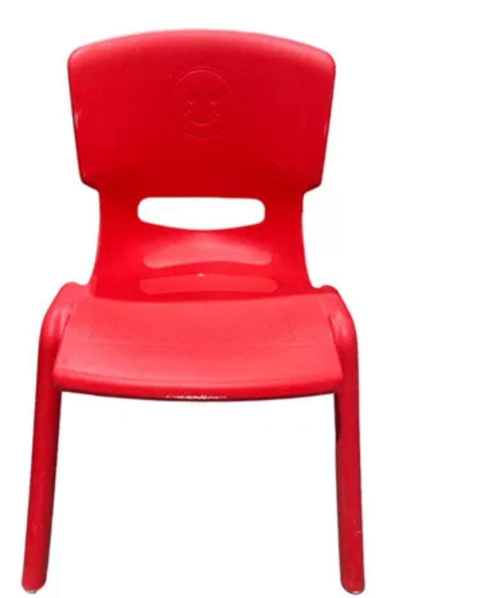 SILLA PLASTICA INFANTIL PARA NIÑOS Y NIÑAS ROJO - 1