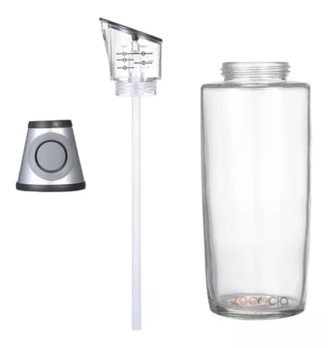 BOTELLA DISPENSADOR PARA ACEITE Y VINAGRE DE VIDRIO 500ML - 3