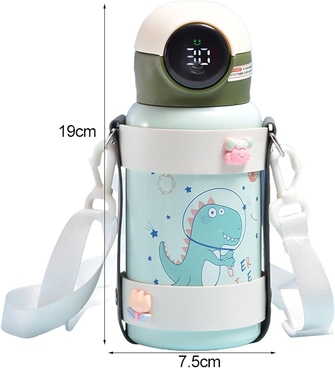 BOTELLA TERMICA 500 ML CON VISULIZACION DE TEMPERATURA DISEÑOS ANIMADOS - 2