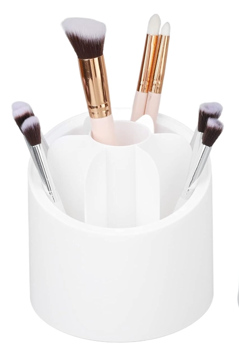 ORGANIZADOR MULTIFUNCIÓN DE BROCHAS MAQUILLAJE GIRATORIO - 2
