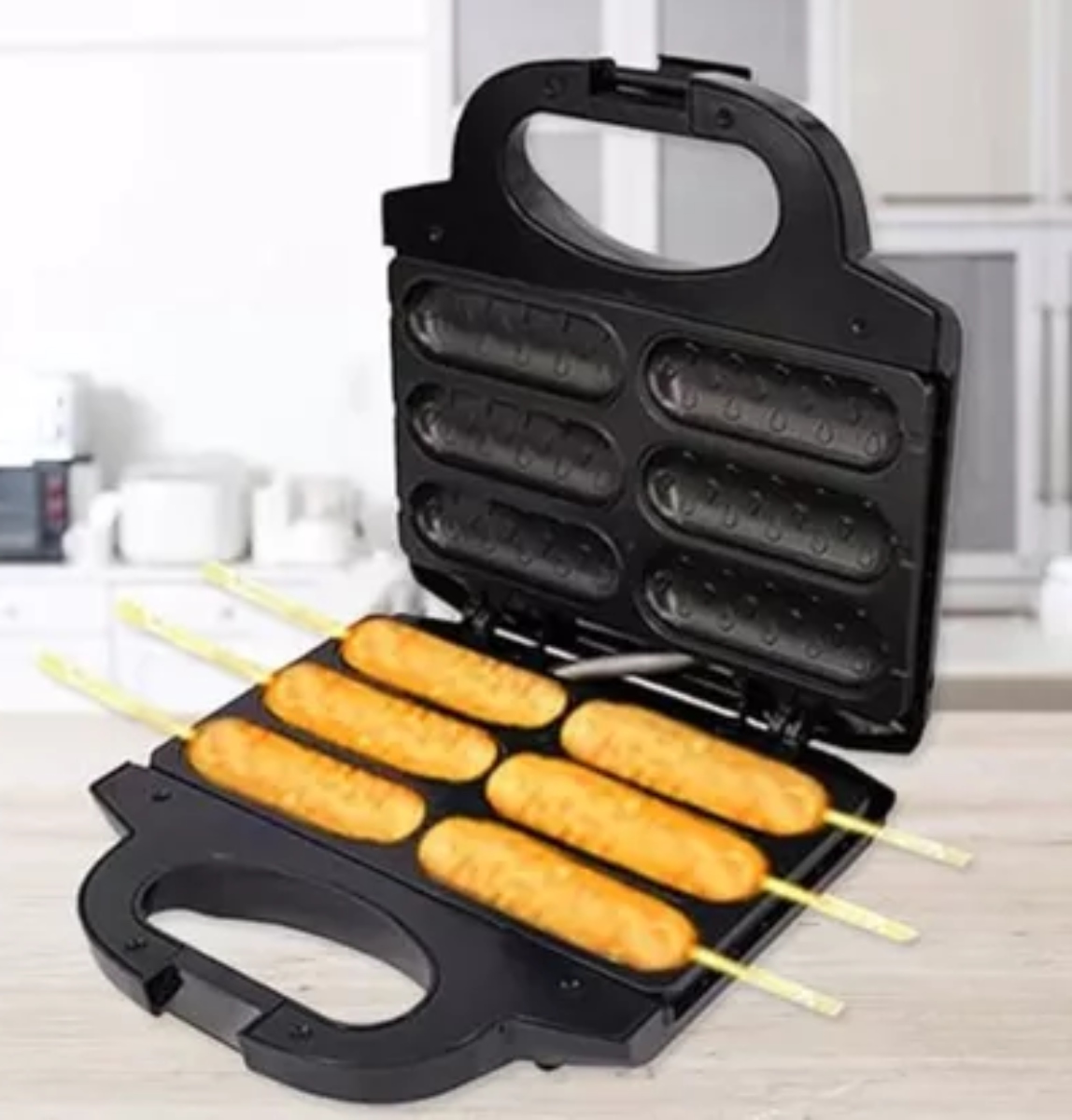MAQUINA HOT DOG WAFFLERA SALCHICHAS RAF R-547X - 2
