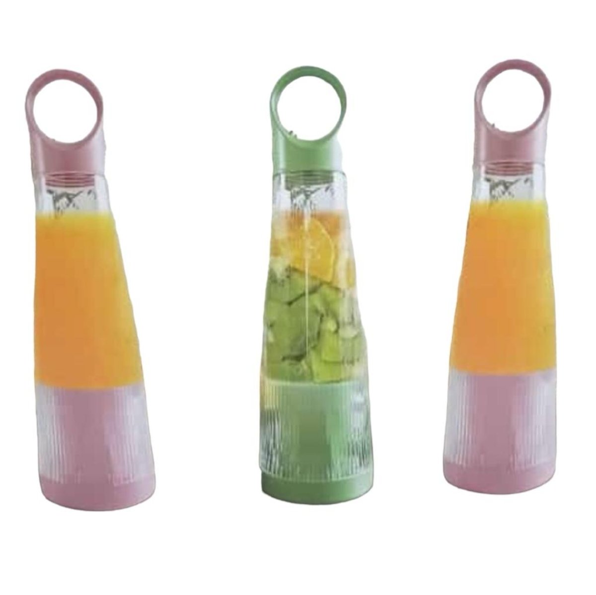 MINI JUGUERA BATIDORA TAMAÑO COMPACTO Y PORTÁTIL ROSADO - 2