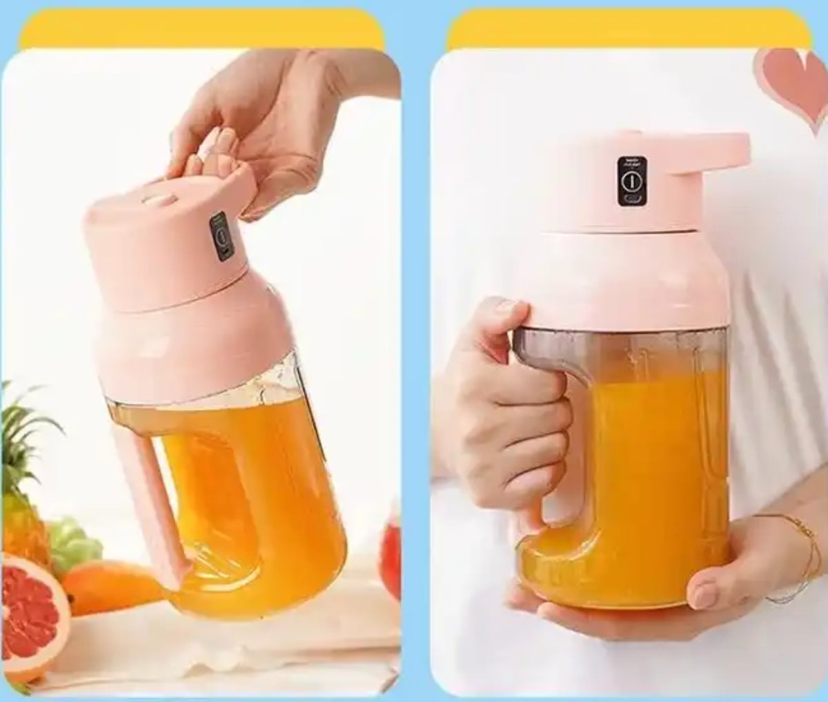 BOTELLA PERSONAL LICUADORA PORTÁTIL RECARGABLE JUGOS Y BATIDOS - 2