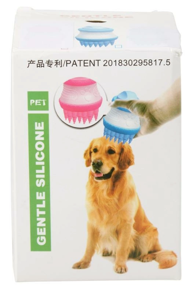 CEPILLO DISPENSADOR DE SHAMPOO PARA MASCOTAS - 1