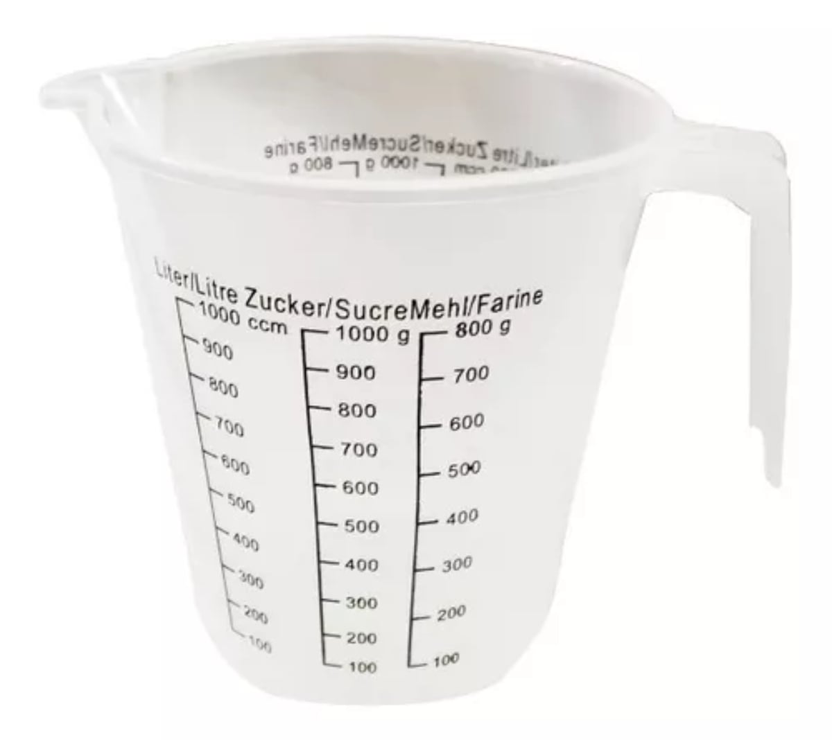 SET DE 02 JARRA PLÁSTICA MEDIDORA DE 1000 ML - 1