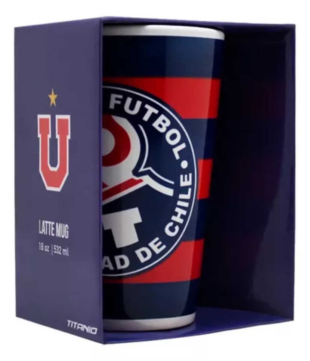 TAZÓN LATTE MUG EQUIPO DE FUTBOL UNIVERSIDAD DE CHILE - 1