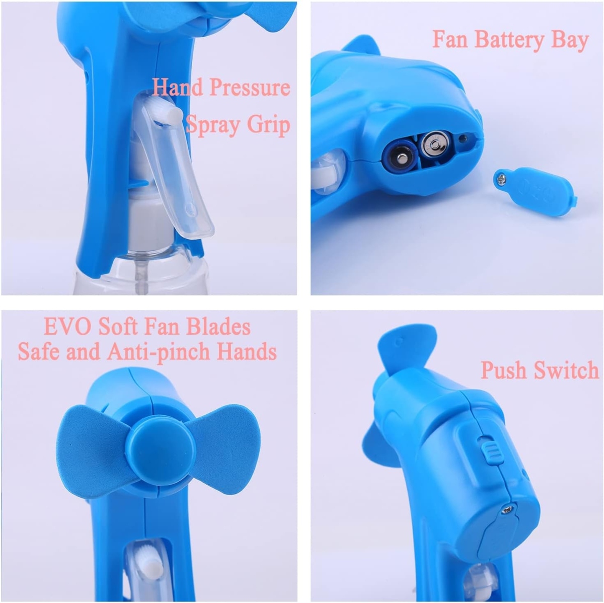 MINI VENTILADOR PULVERIZADOR PORTÁTIL HIDRATANTE - 3