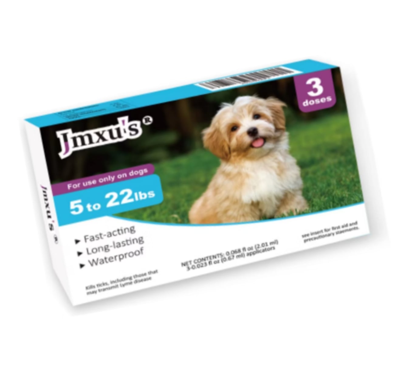 GOTAS TÓPICAS ANTIPULGAS Y GARRAPATAS 3 DOSIS 5 A 22LBS - 2