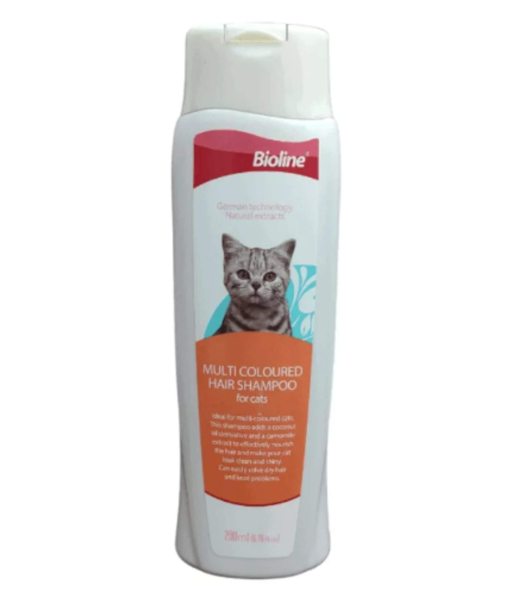 SHAMPOO BIOLINE PELOS MULTI COLORES GATO 200ML - 1