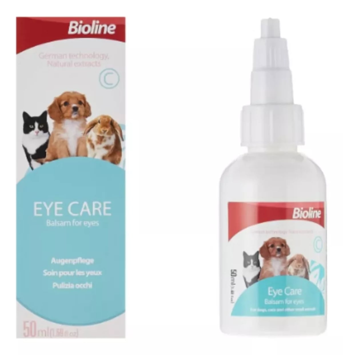 CUIDADO DE OJOS PARA MASCOTAS BIOLINE EYE CARE 50ML - 2