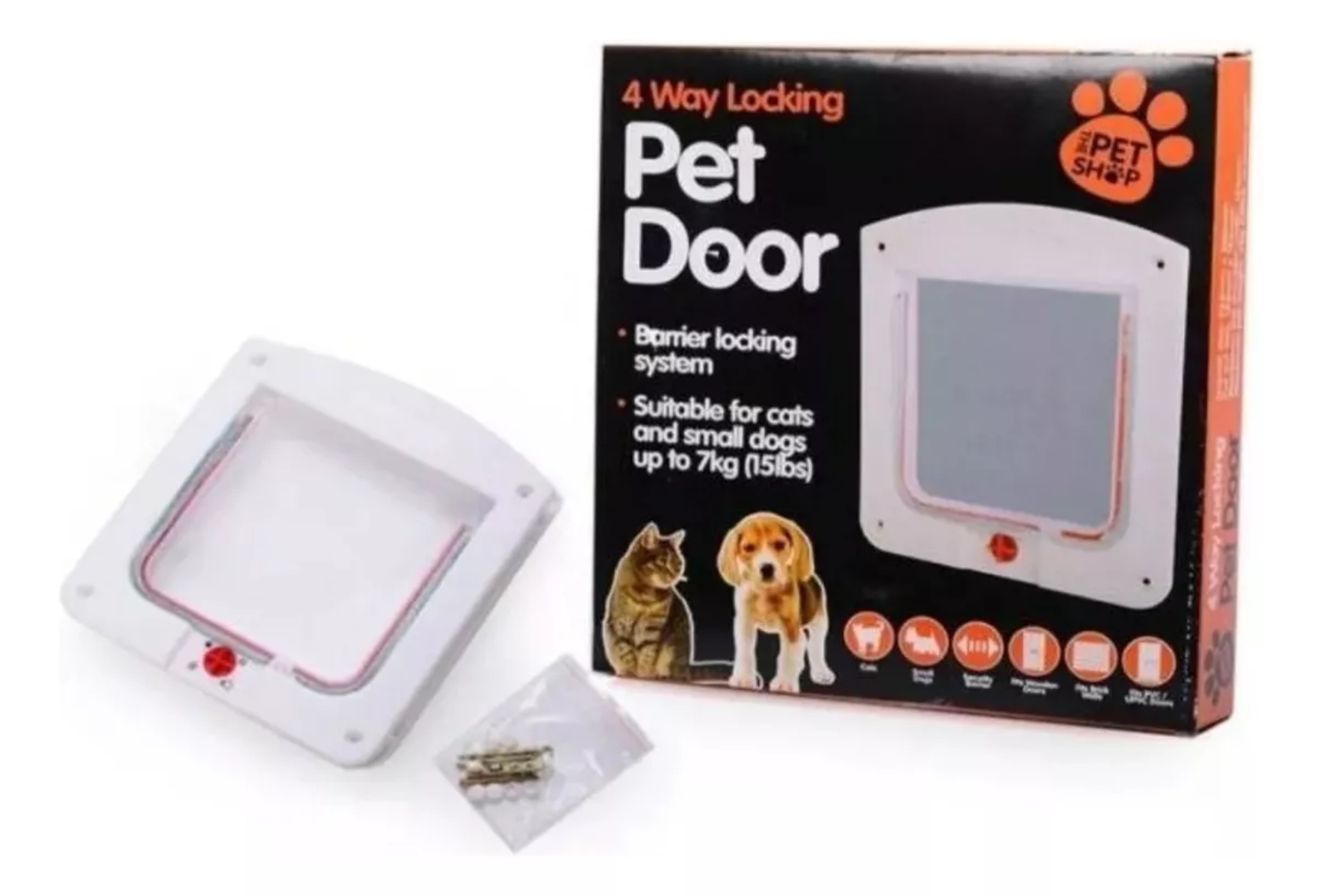 PUERTA PARA MASCOTA PERRO Y GATO INTERIOR Y EXTERIOR PATIO - 1