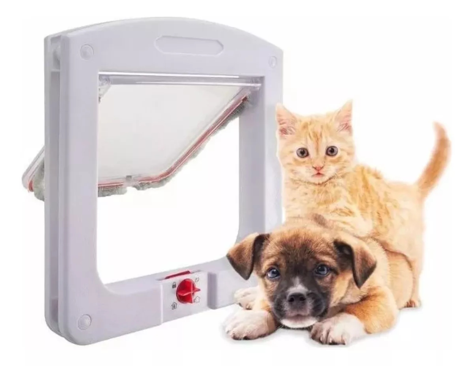 PUERTA PARA MASCOTA PERRO Y GATO INTERIOR Y EXTERIOR PATIO - 2