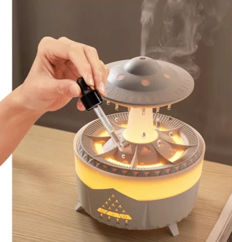 DIFUSOR HUMIFICADOR RELAJANTE HONGO GOTAS DE LLUVIA - 3