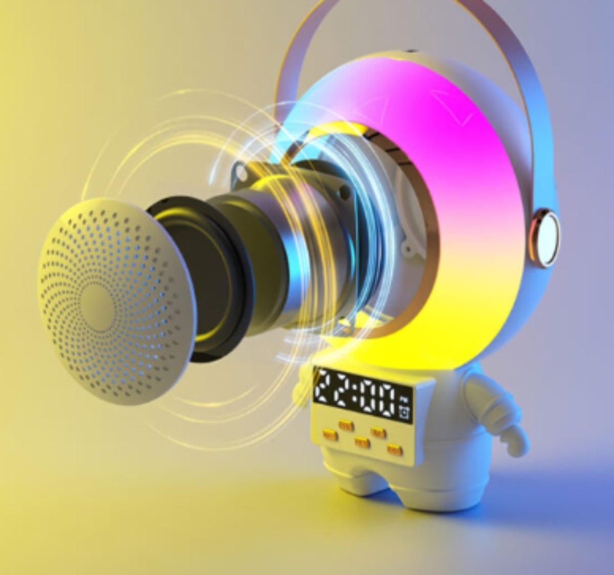 PARLANTE ALTAVOZ EN FORMA DE ASTRONAUTA CON MICRÓFONO - 3