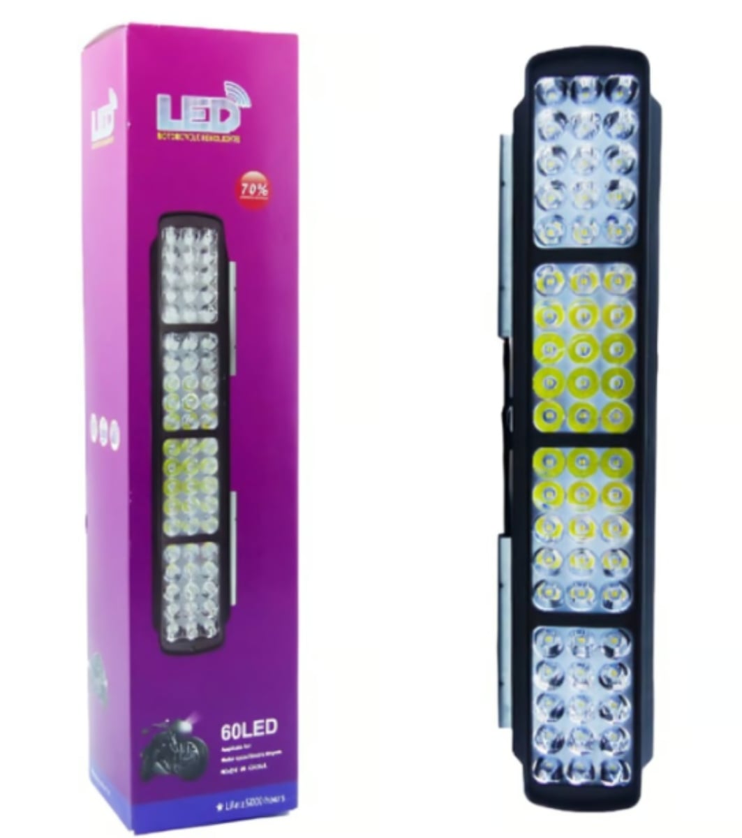 NEBLINERO LED 60 LED AUTO-MOTO BARRA 4 PLACAS 12V - 1