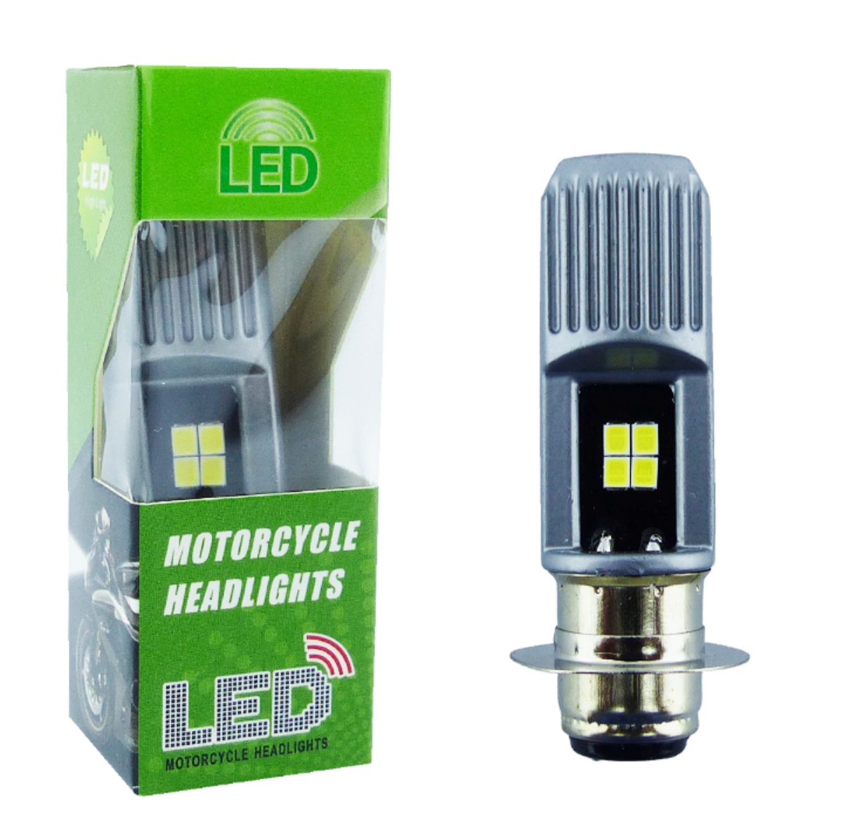 AMPOLLETA PARA MOTO 3030 8 LED LUZ BLANCA12 WATT A 12 VOLT - 1