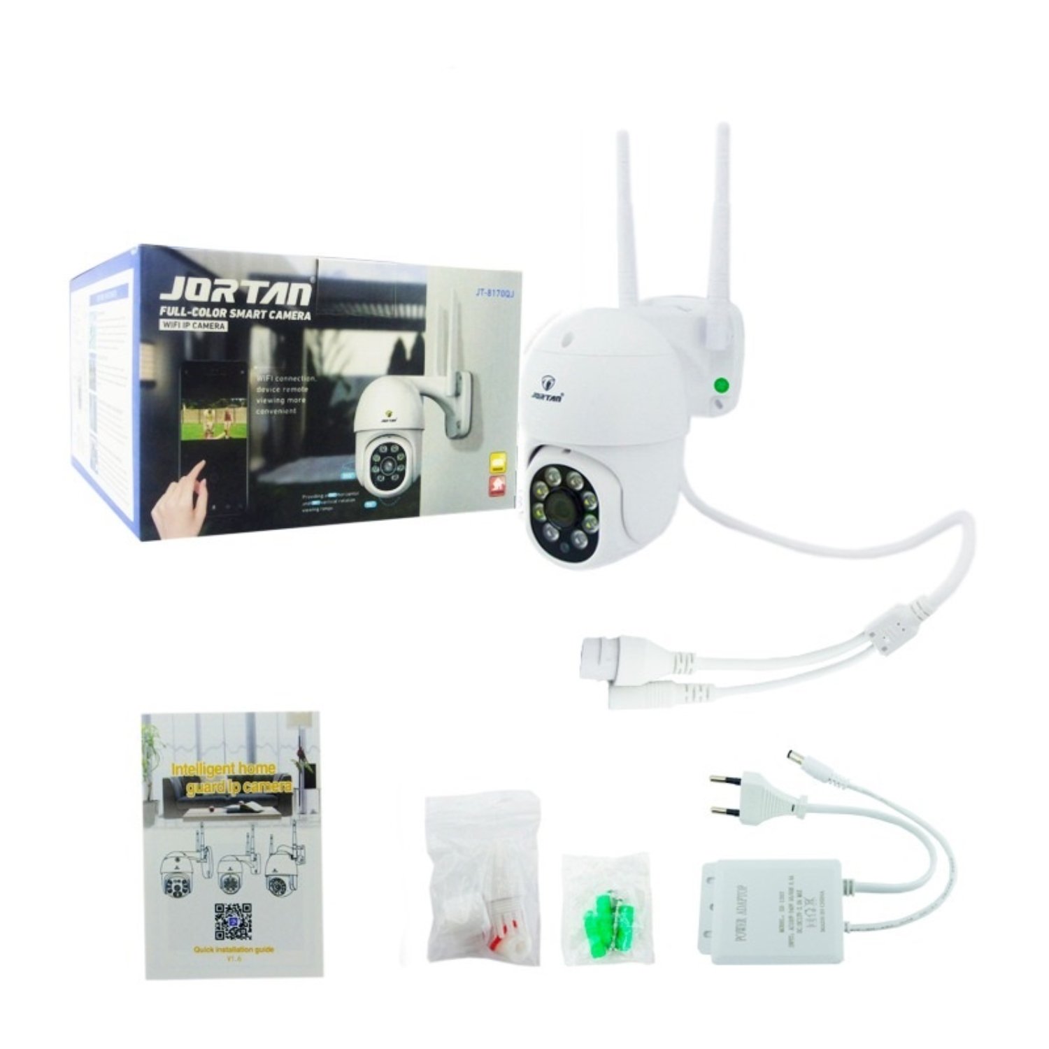 CAMARA VIGILANCIA IP EXTERIOR JORTAN MOD.JT-8170 WIFI-LAN 8 LED - 3