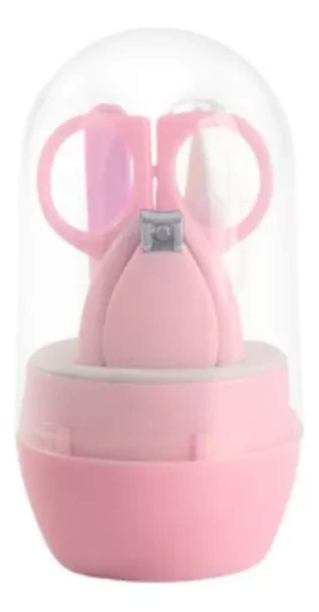 KIT DE CUIDADO DE UÑAS PARA BEBE 4 PIEZAS ROSADO - 1