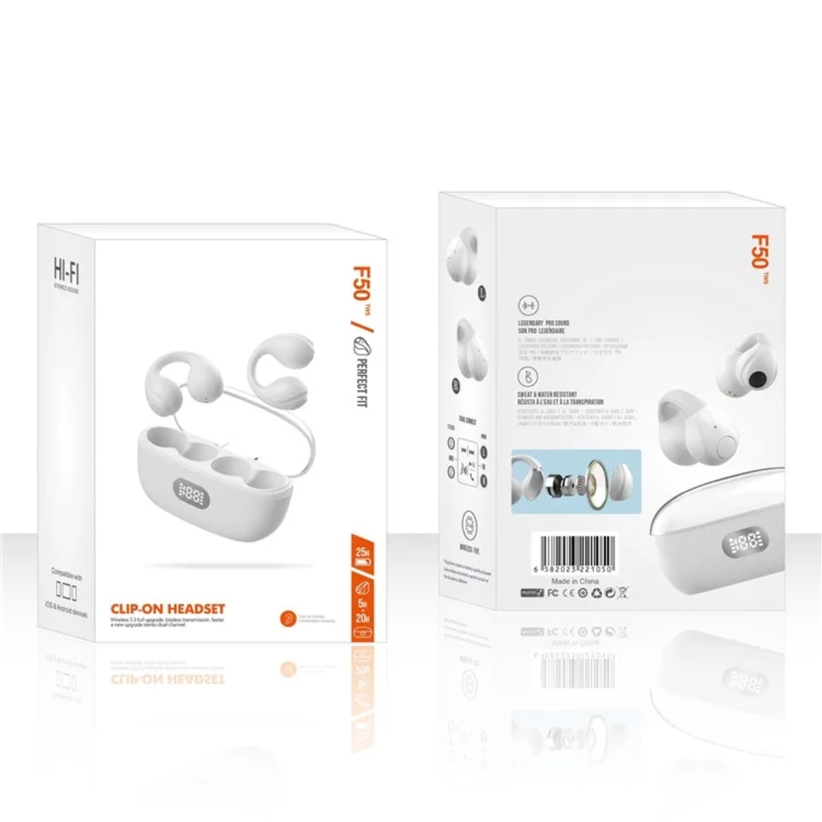 AUDÍFONOS OEM CLIP AJUSTE PERFECTO F50 - 1