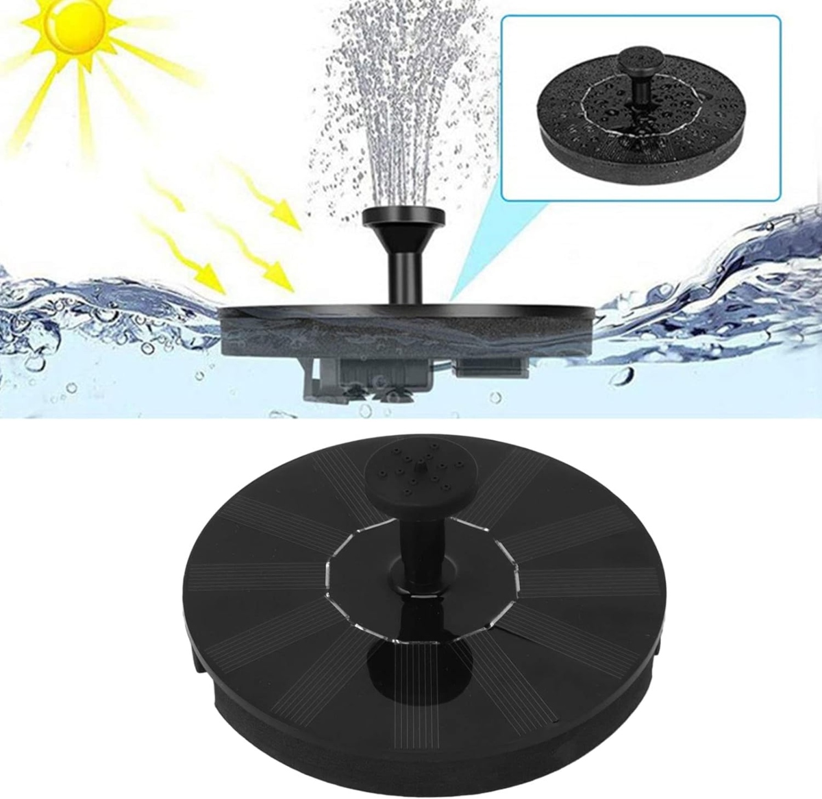FUENTE OEM AGUA SOLAR PISCINA ESTANQUE CASCADA JARDÍN - 2