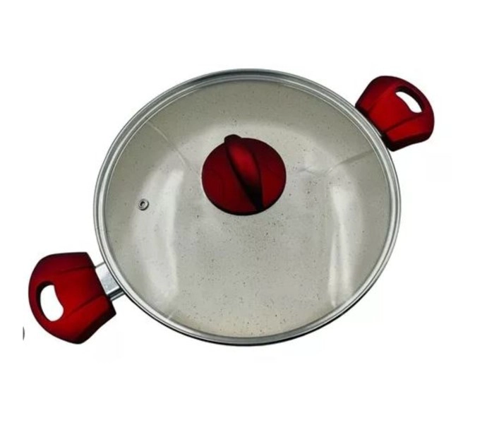 CACEROLA DE CERAMICA MARMOLEADA ANTIADHERENTE 20CM - 2