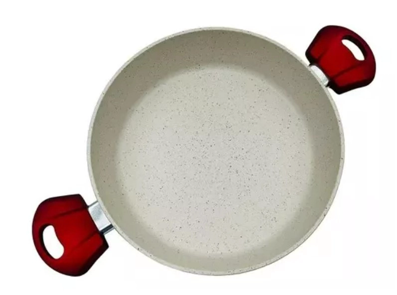 OLLA ARROCERA DE CERAMICA MARMOLEADA ANTIADHERENTE 26CM - 2