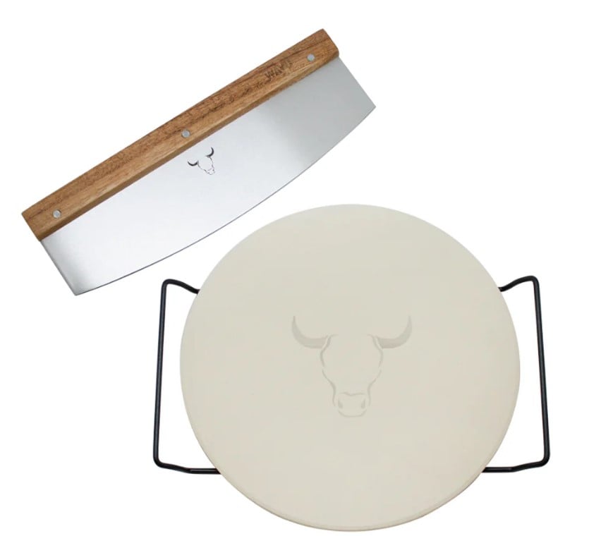 SET PIZZA PIEDRA + CORTADOR XL WAYU - 1