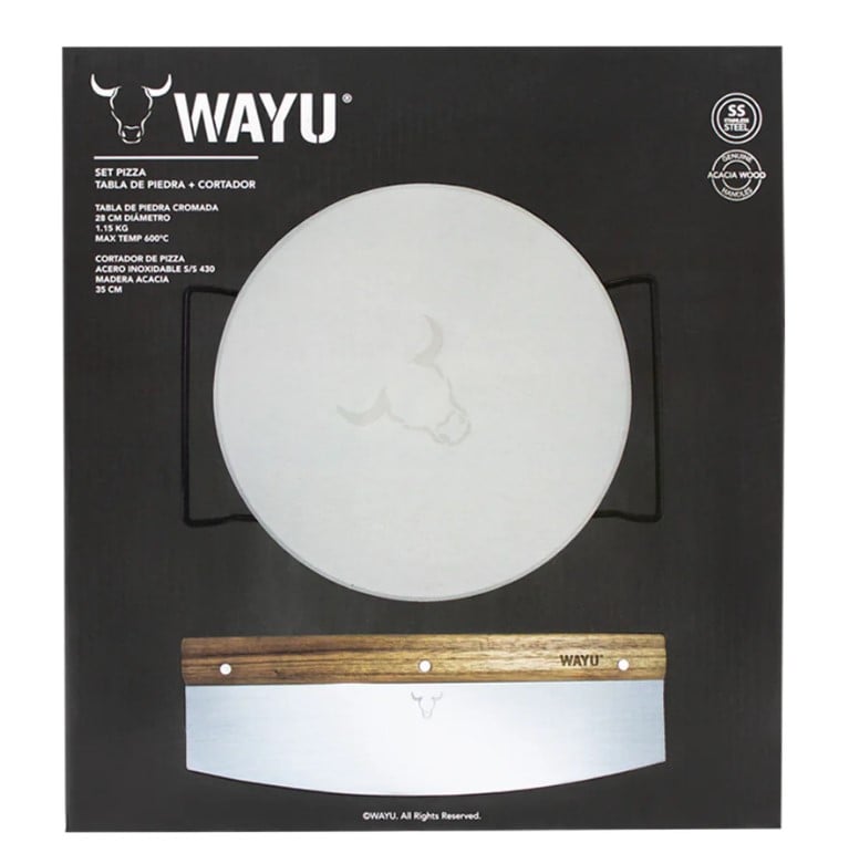 SET PIZZA PIEDRA + CORTADOR XL WAYU - 4
