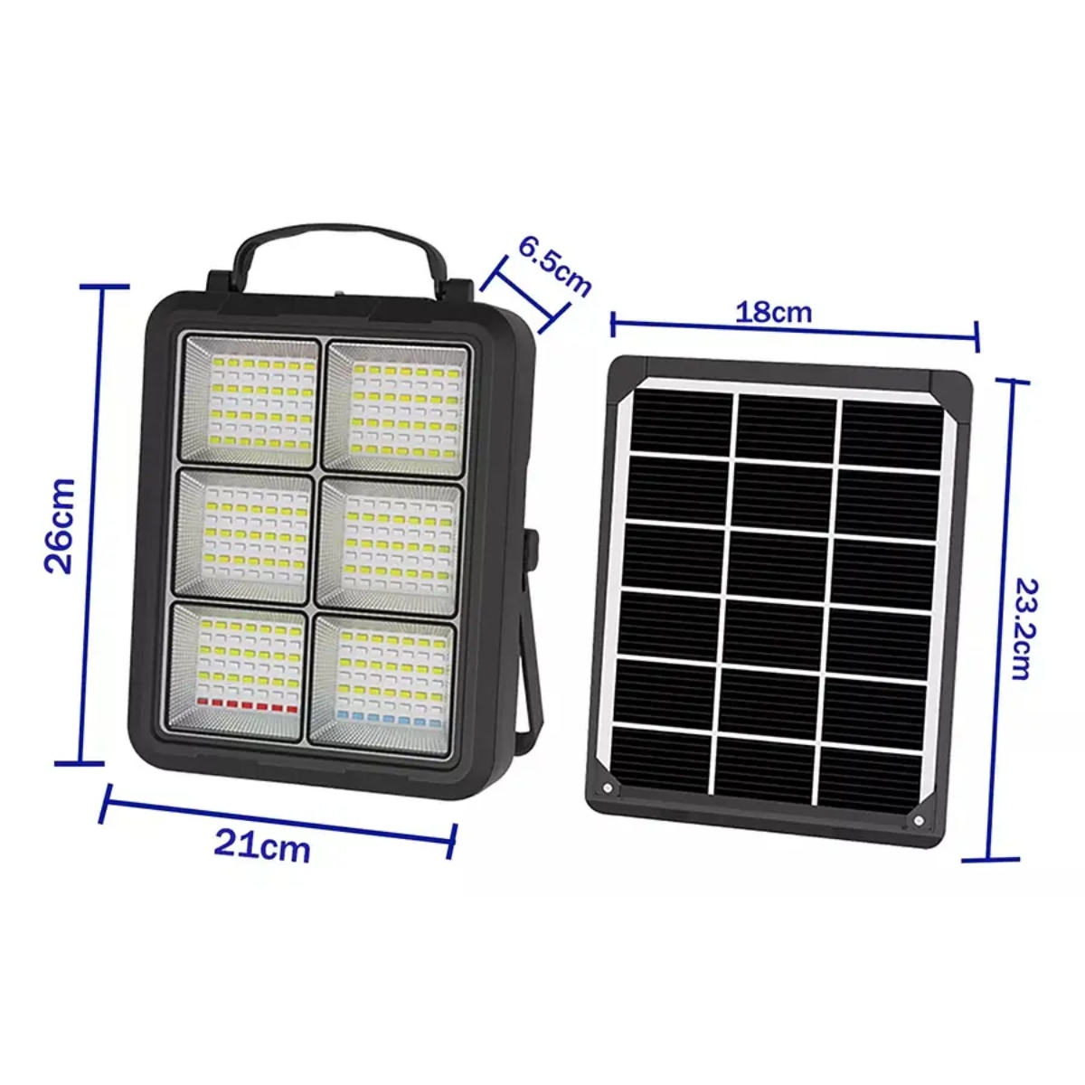 FOCO LED 400W PORTÁTIL SOLAR RECARGABLE PANEL SOLA EXTRAÍBLE - 5