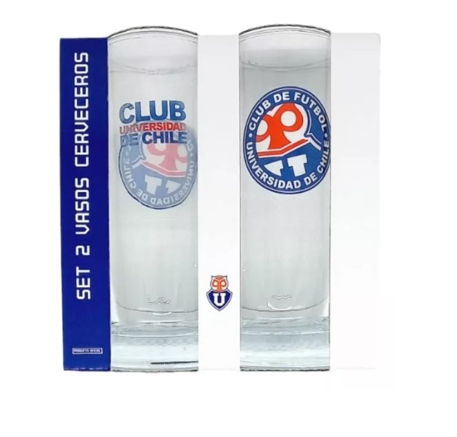 SET 2 VASOS PC U DE CHILE - 2