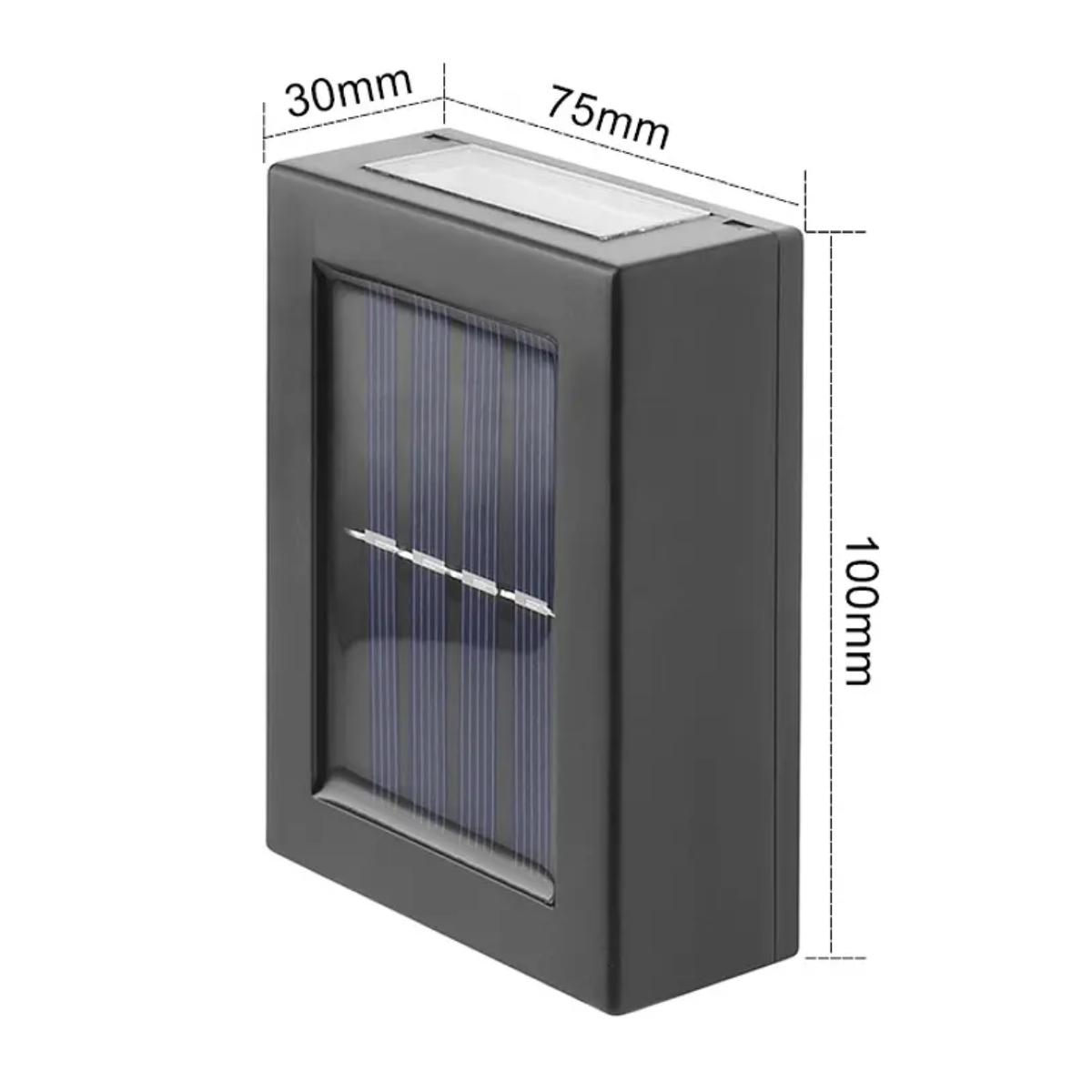 LAMPARA APLIQUE SOLAR X2 EXTERIOR IMPERMEABLE - 2