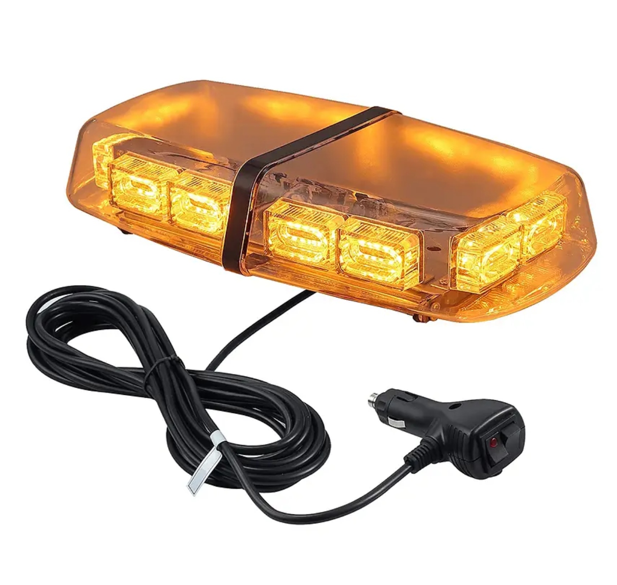BALIZA LUZ LED ÁMBAR TECHO IMAN 12V-24V ESTROBOSCÓPICA - 1