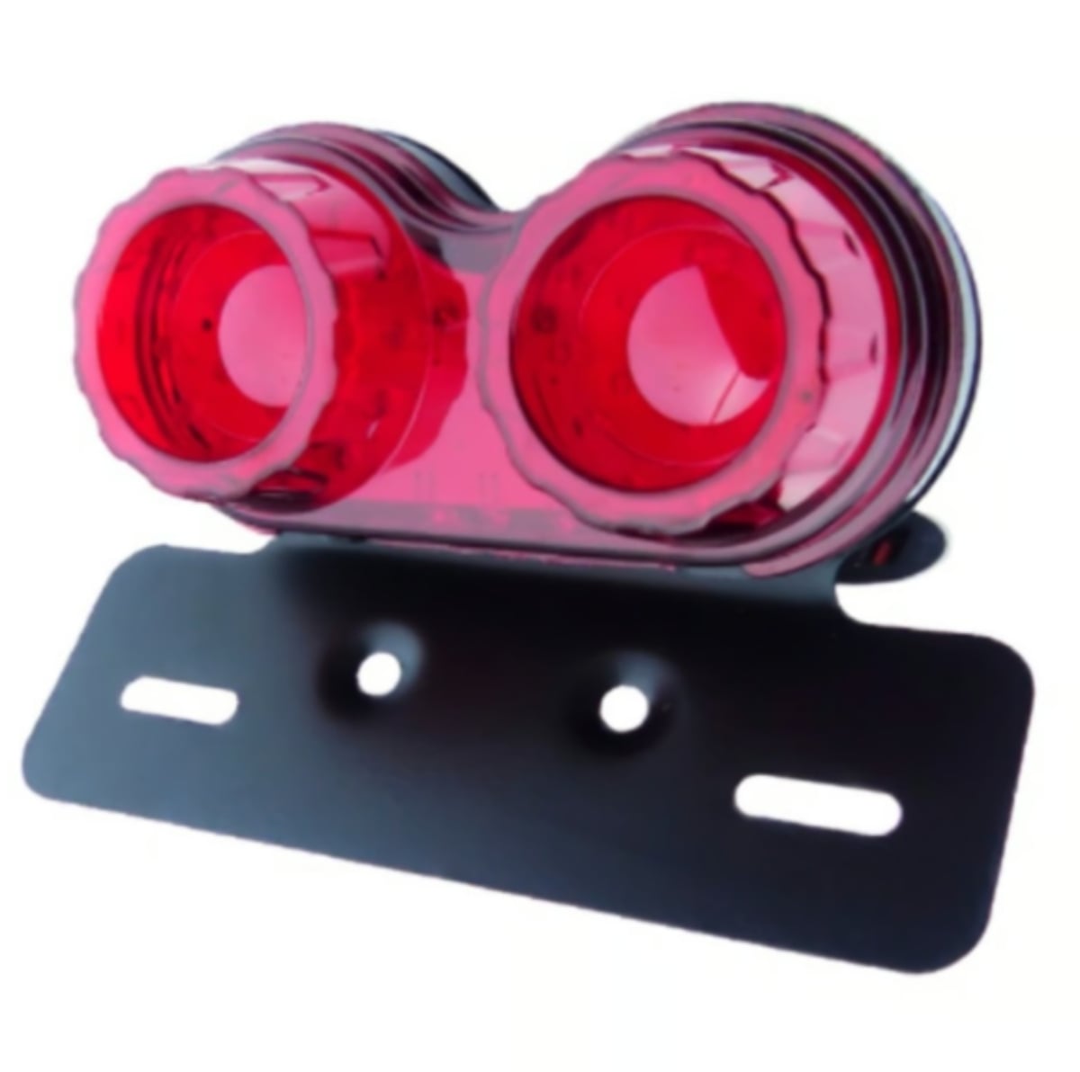LUZ DE FRENO Y GIRO PARA MOTO CON SOPORTE REDONDO 12 VOLTIOS - 2