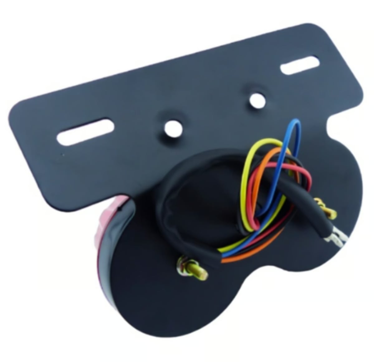 LUZ DE FRENO Y GIRO PARA MOTO CON SOPORTE REDONDO 12 VOLTIOS - 3