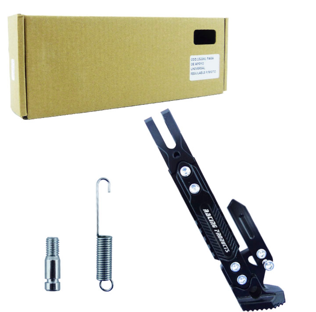 PATA DE APOYO PARA MOTO OEM METAL UNIVERSAL REGULABLE RACING - 3