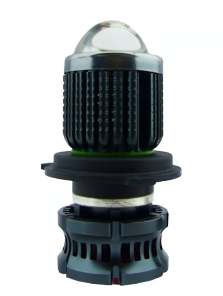AMPOLLETA PARA MOTO H-4 LED DÚO COLOR 50W LED LUPA - 1