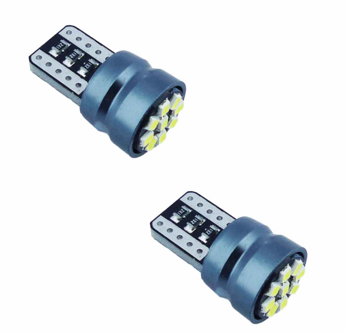 SET X 2 LED T-10 COLA DE PESCADO LED 2016 9 LED ALUMINIO - 2