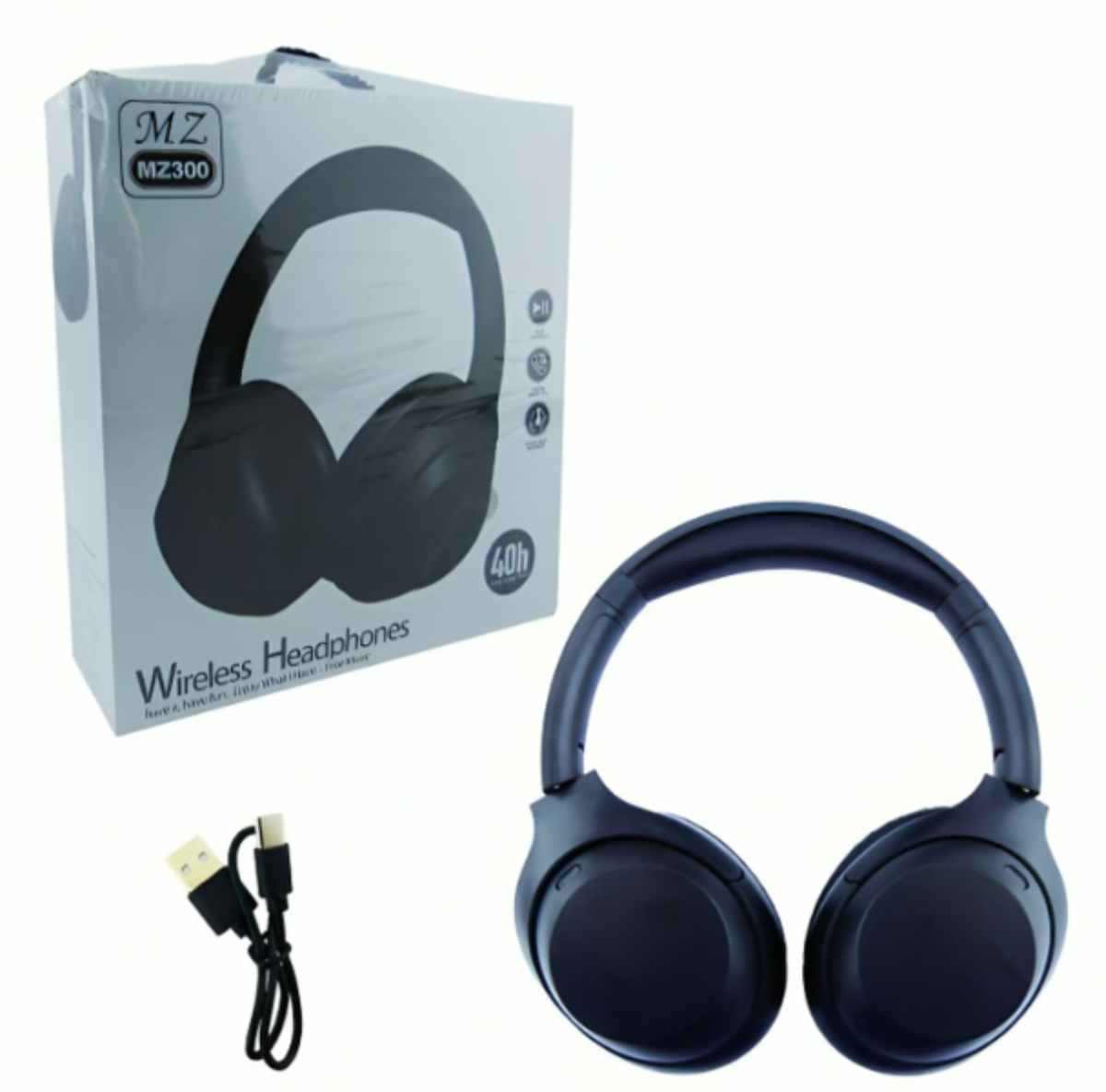 AUDIFONO CINTILLO BLUETOOTH MODMZ30 FM-TF-AUX NEGRO - 1