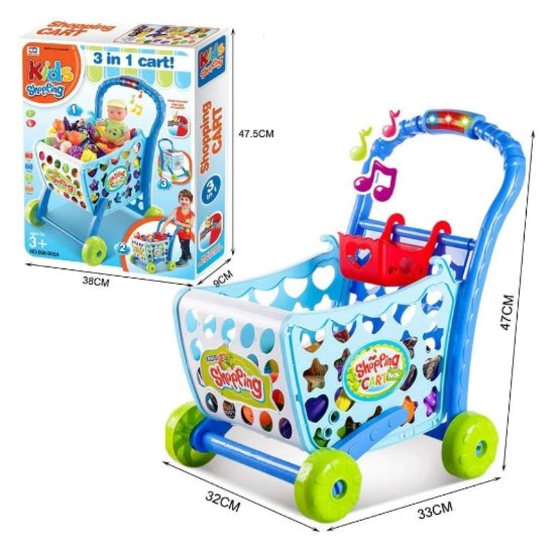 CARRITO SUPERMERCADO MUSICAL CELESTE - 2