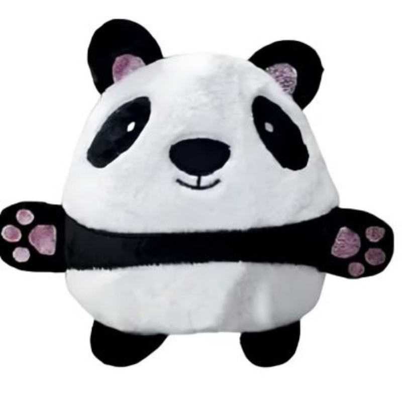 POLERÓN PELUCHE INFANTIL CON CAPUCHA MASCOTAS DIVERTIDAS - PANDA - 2