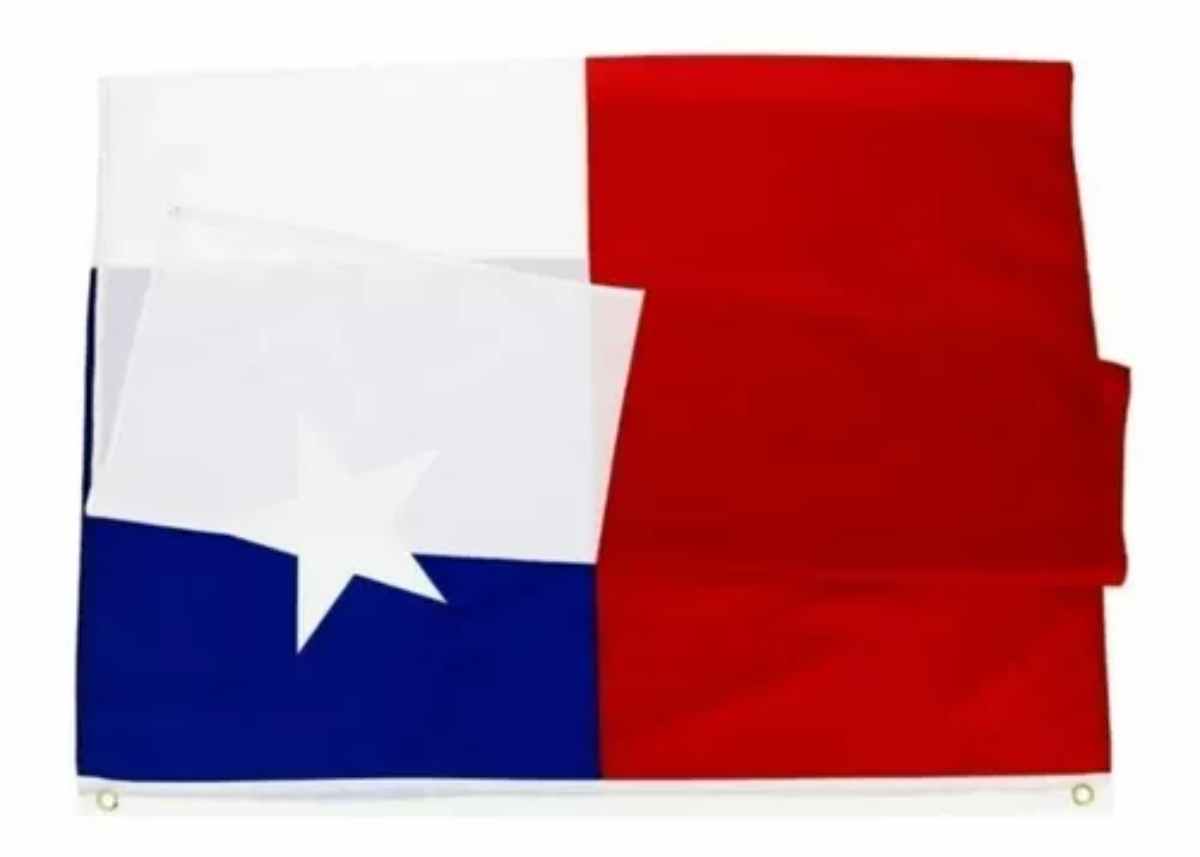 BANDERA DE CHILE 120 X 180 CM TELA BANDERÍN - 1