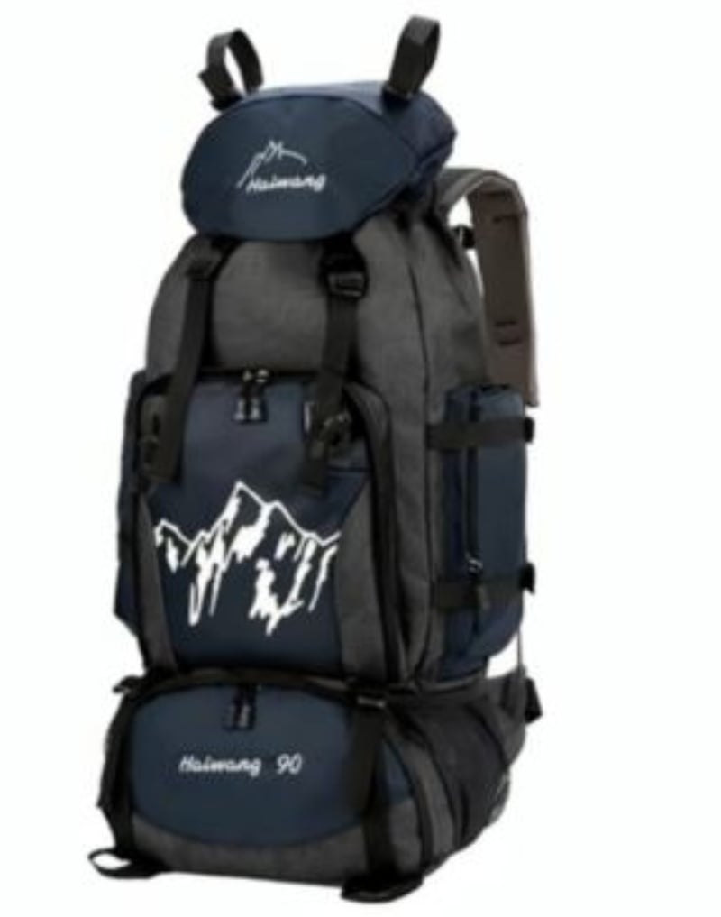MOCHILA OEM NYLON NEGRO IMPERMEABLE OUTDOOR DE 90 LITROS - 1