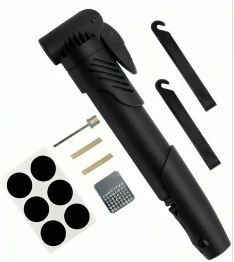 SET BOMBÍN OEM INFLADOR MANUAL PARA BICICLETA 120 PSI - 2